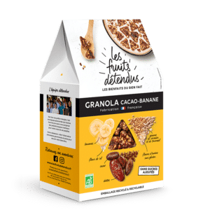 Granola Chocolat Banane - Pack 3D - Granola bio