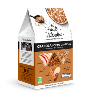 Granola Cannelle Pomme - Pack 3D - Granola fruits bio