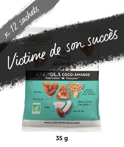 Granola Bio sans gluten et sans sucre Les Fruits Detendus