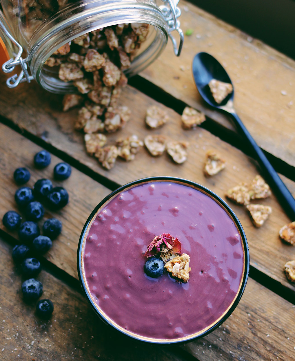 Recette Nice cream acai et granola coco