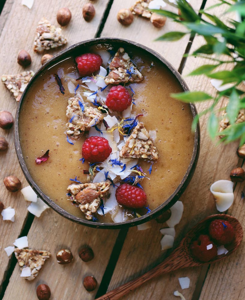 Granola bio sans gluten - Smoothie bowl framboise granola