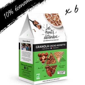 Pack Cacao Lover - 6 paquets de Granola Cacao Noisette Bio