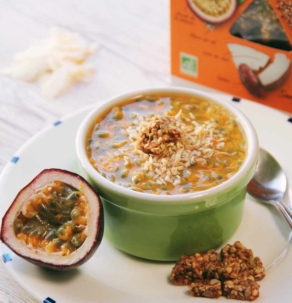 Recette creme coco passion vegan granola - Les Fruits Detendus
