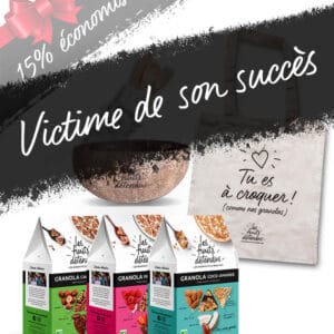 granola pack cadeau victime de son succès