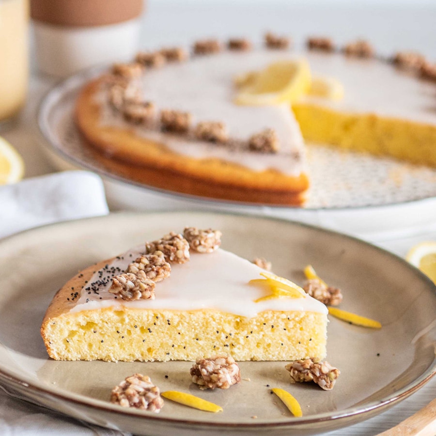 gâteau au citron et graines de pavot - Les Fruits Détendus
